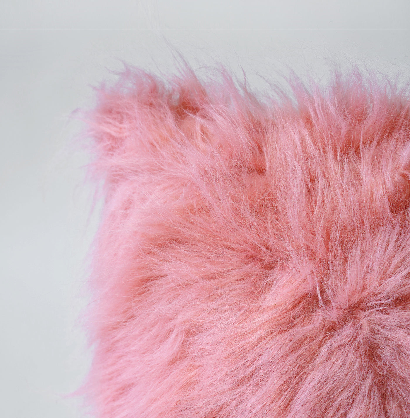 Faux Fur Blush Throw Pillow Cover, sizes available