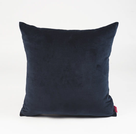 Blue grey velvet and Linen Reversible Pillow cover, autumn fall colour pillow, sizes available