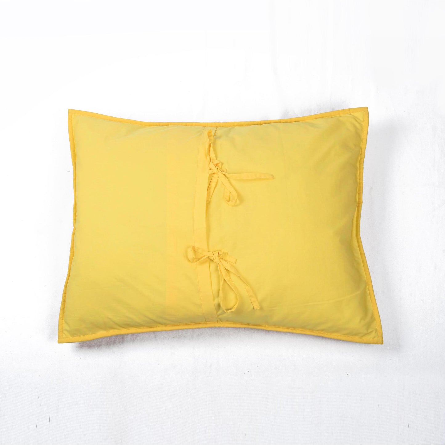 YELLOW Kantha quilt - chevron pattern quilted Pillow cases, sizes available