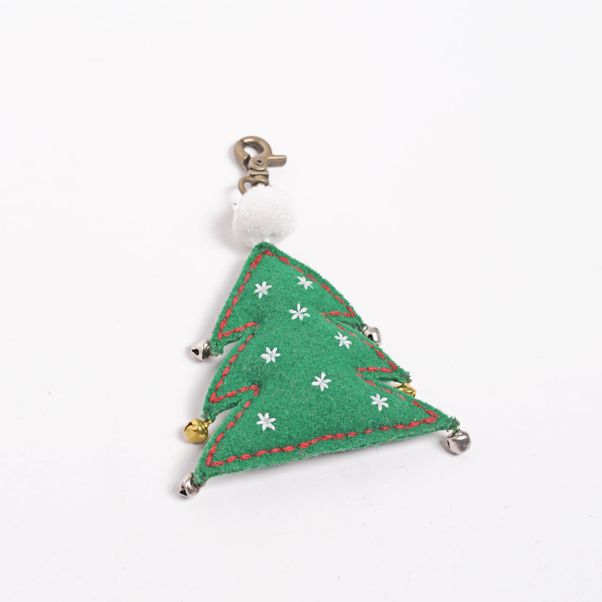 Christmas tree ornament, handmade tassel, holiday charm
