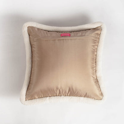 Svenska - Beige cushion cover, quilted pillow cover, scandinavian pillow