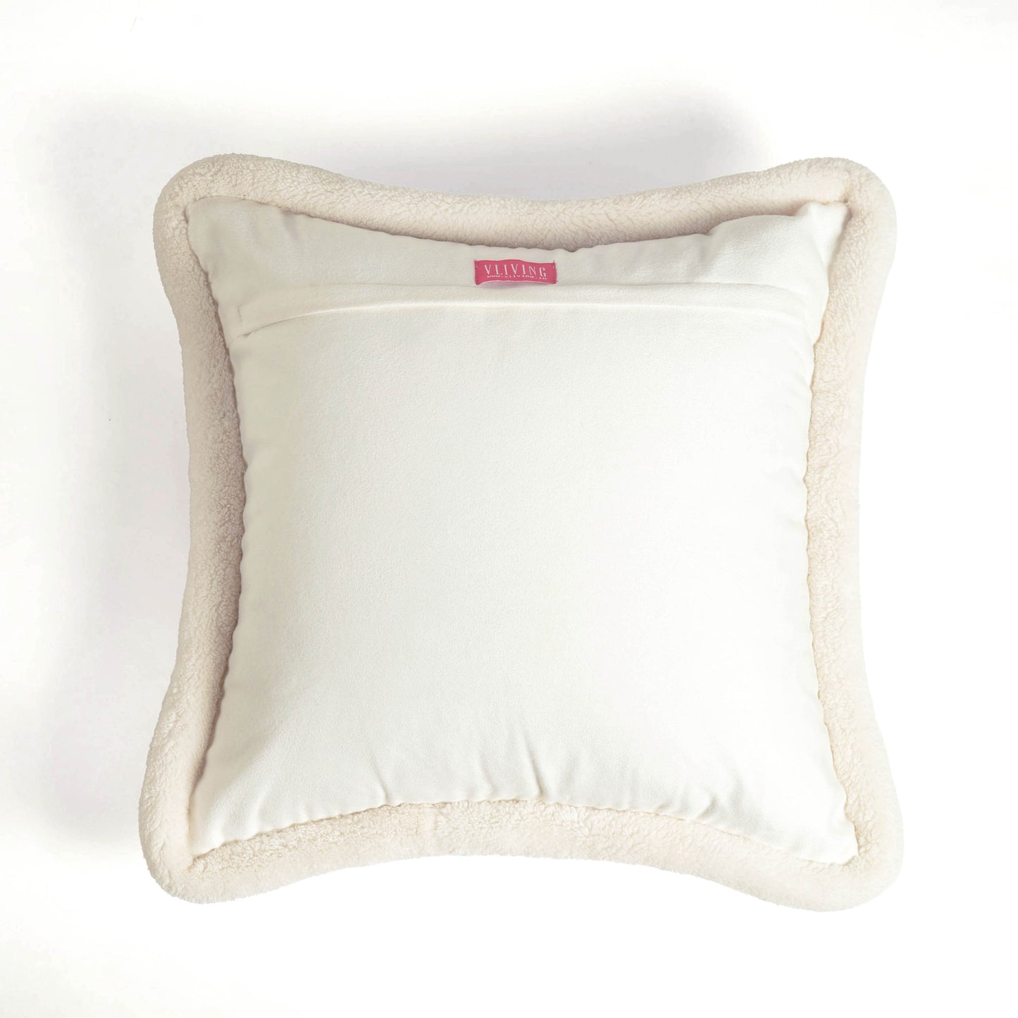 Svenska - Nordic Style Printed Cushion Cover | Faux Suede | Off White - Vliving