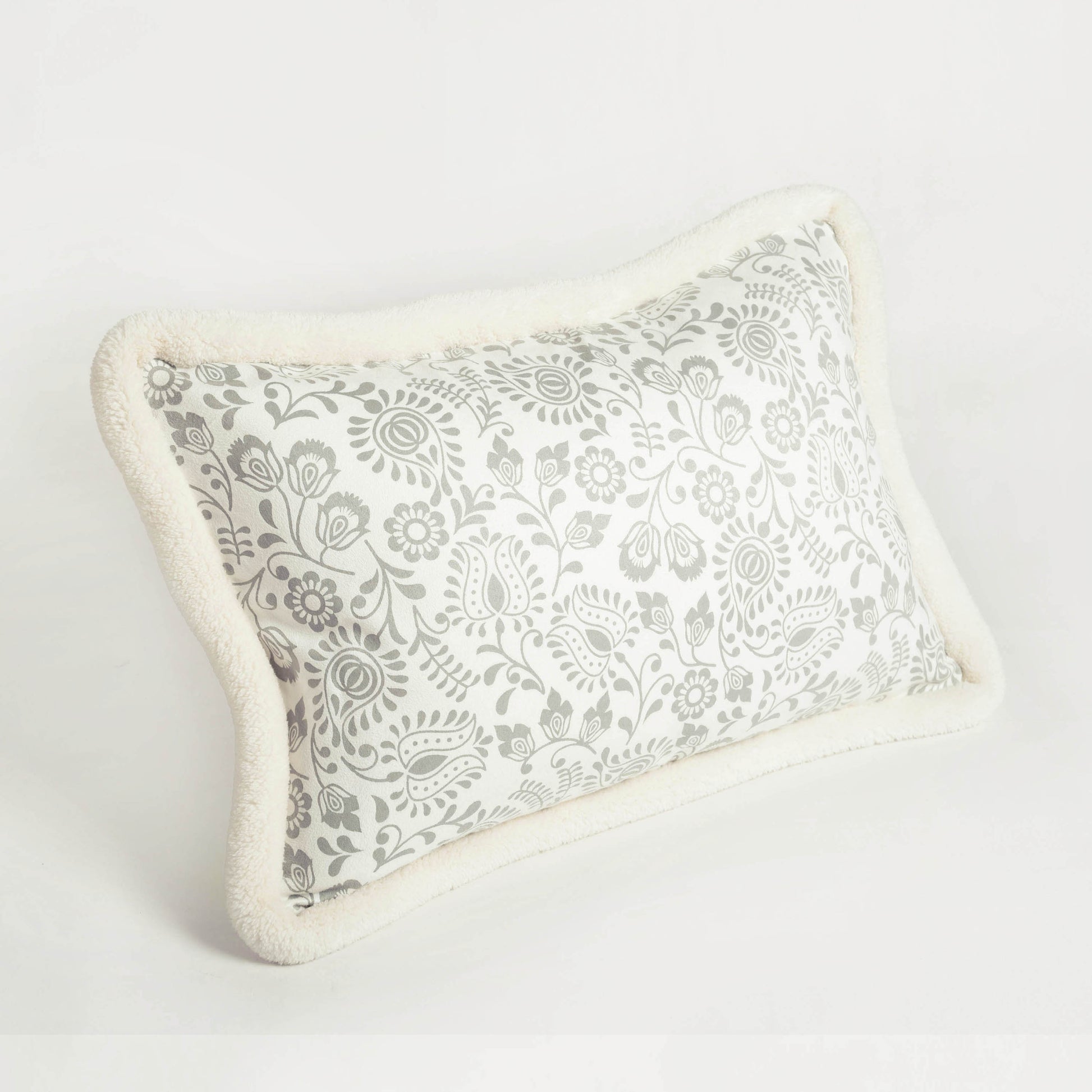 Svenska - Ivory Nordic Style Printed Cushion Cover | Faux Suede | Scandinavian Decor - Vliving