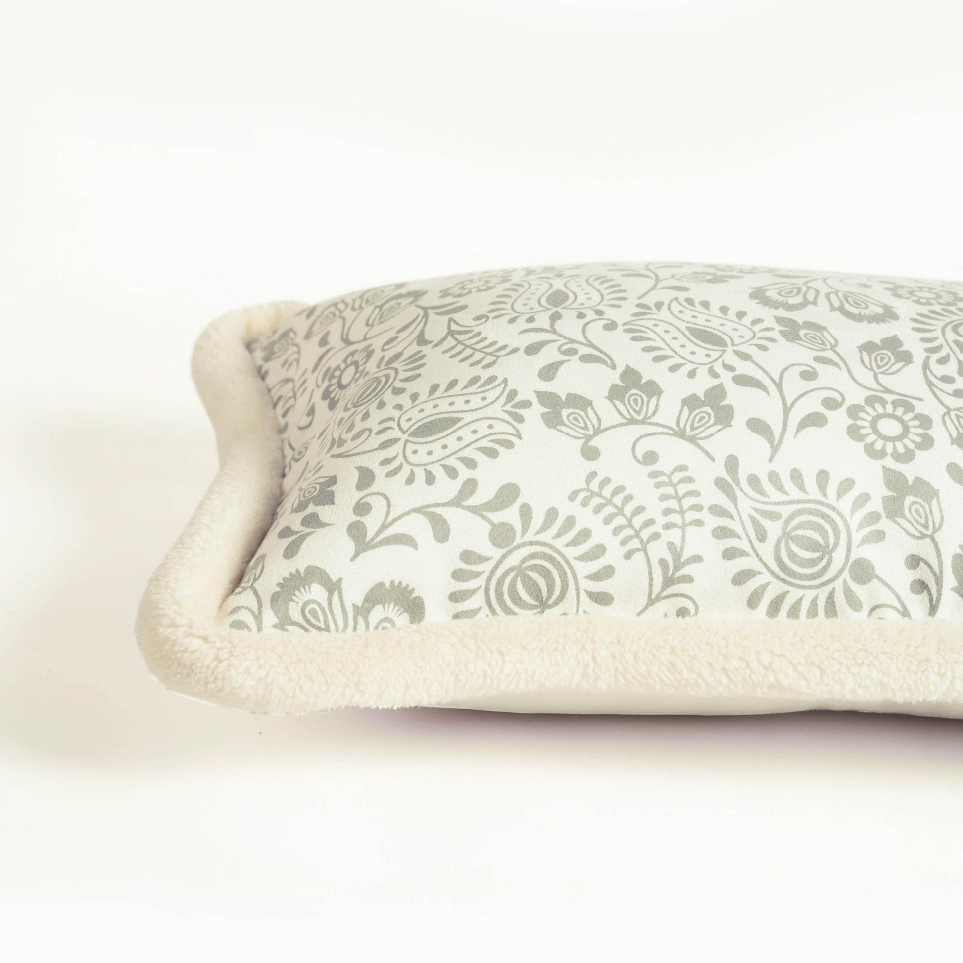 Svenska - Ivory Nordic Style Printed Cushion Cover | Faux Suede | Scandinavian Decor - Vliving