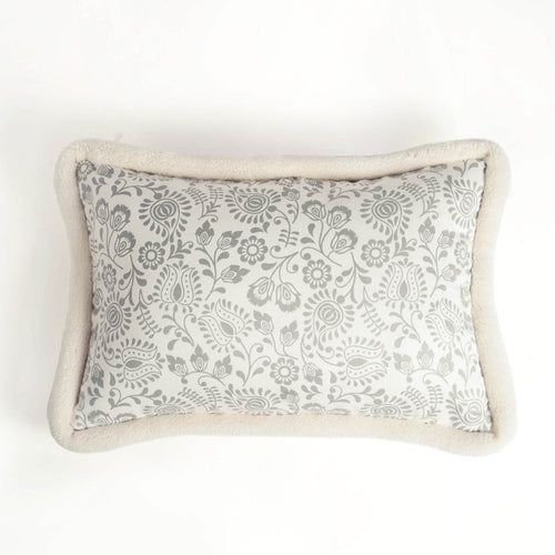 Svenska - Ivory Nordic Style Printed Cushion Cover | Faux Suede | Scandinavian Decor