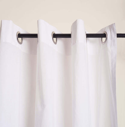 Curtain, sheer, cotton voile, white, window panel, home decor, sizes available