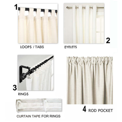 Grey chevron curtain Panel, cotton voile, printed curtain