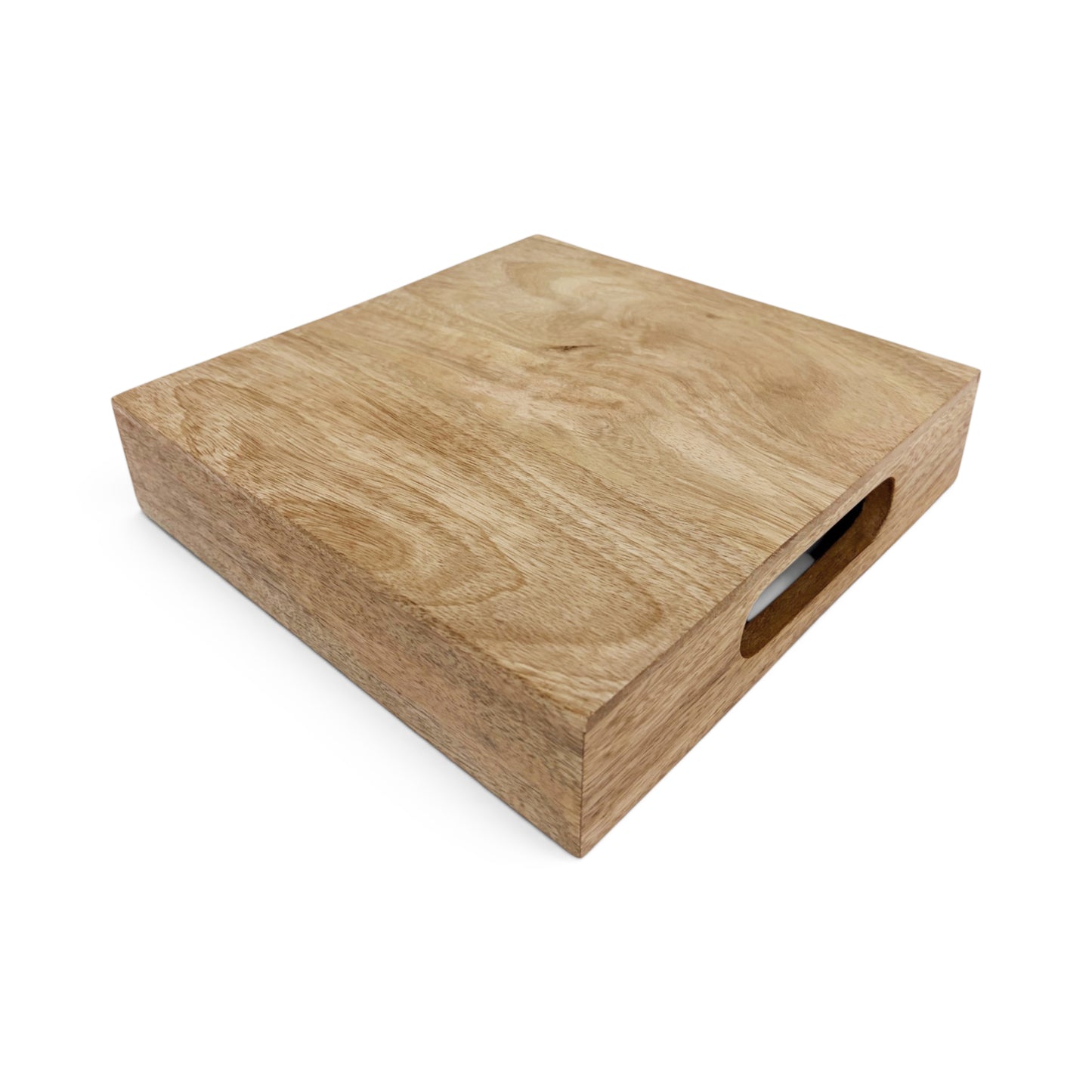 Wooden Square Serving Tray | Mango Wood | 10×10 Inches