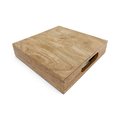 Wooden Square Serving Tray | Mango Wood | 10×10 Inches