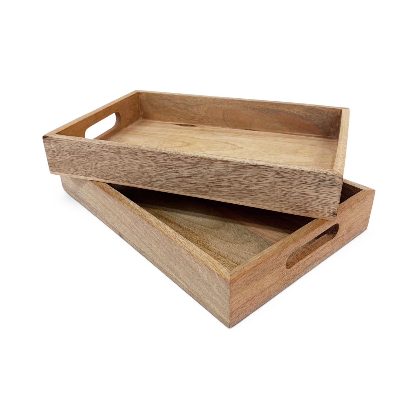 Wooden Big Serving Tray | Mango Wood | 10×15 Inches