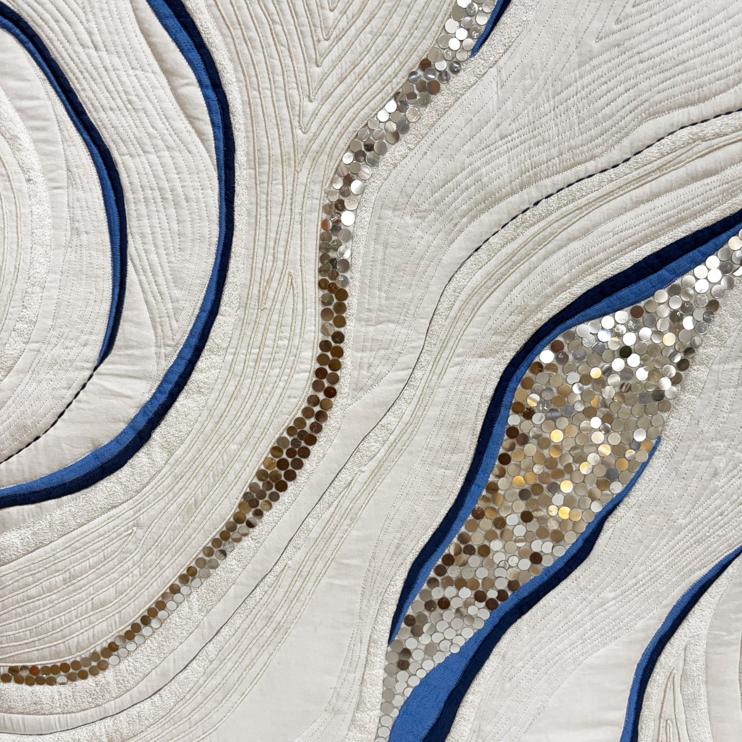 SNOWMELT - Quilted Textile Wall Art | 2 Sizes | Unframed