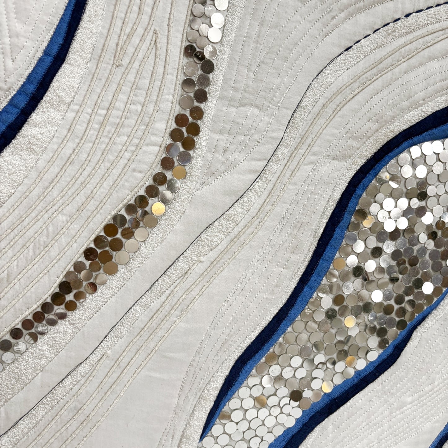 SNOWMELT - Quilted Textile Wall Art | 2 Sizes | Unframed