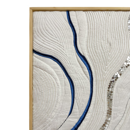 SNOWMELT - Quilted Textile Wall Art | 2 Sizes | Unframed
