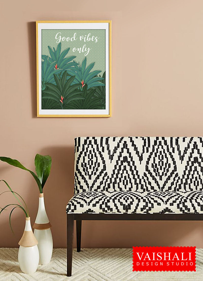 Pichwai art, Tropical pattern, Digital print download, 5 sizes