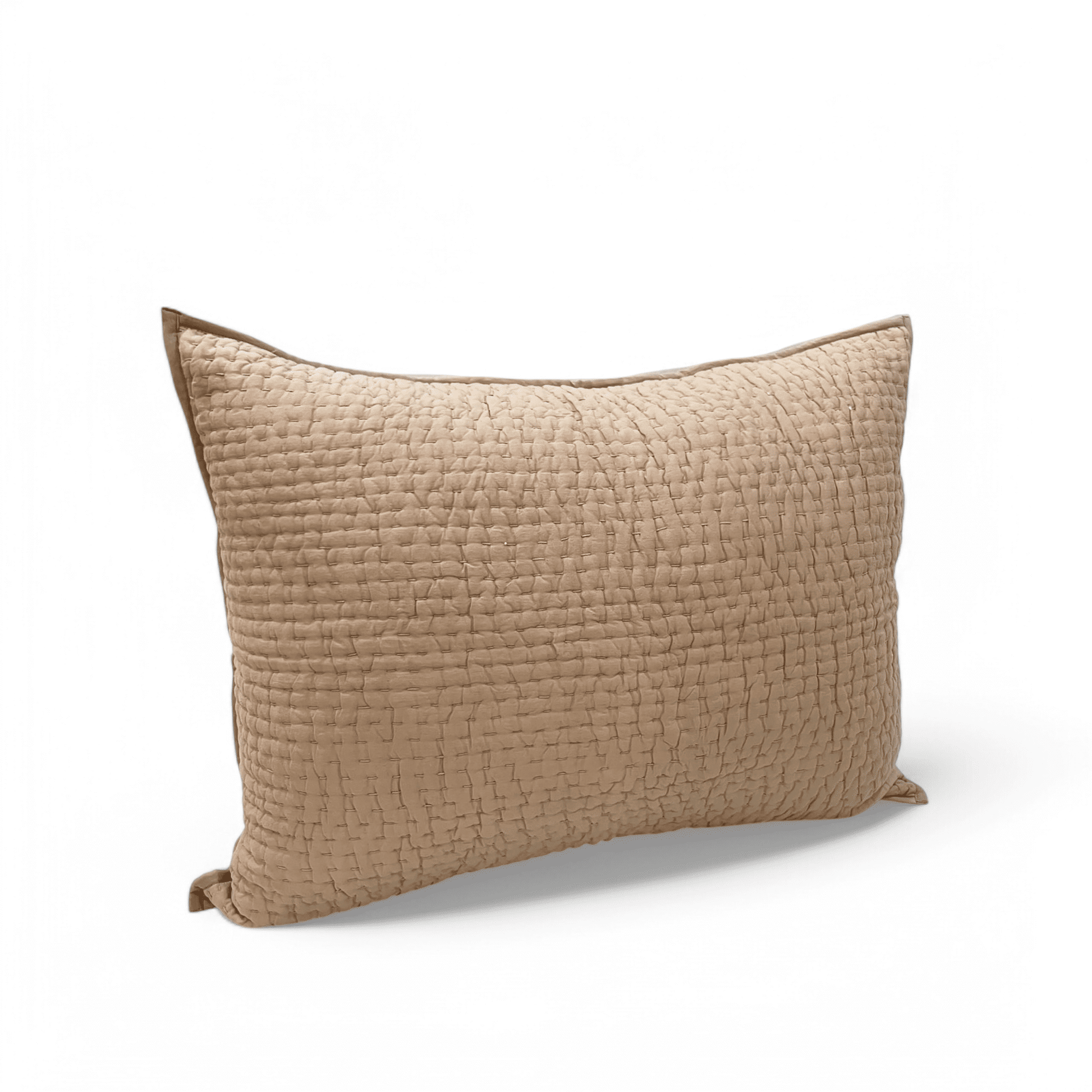 FAWN / BEIGE colour kantha Quilted bed sets, Sizes available