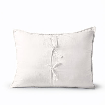 White Kantha Quilt | Chevron Pattern Quilting | Quilt Set, Quilt or Pillow Case