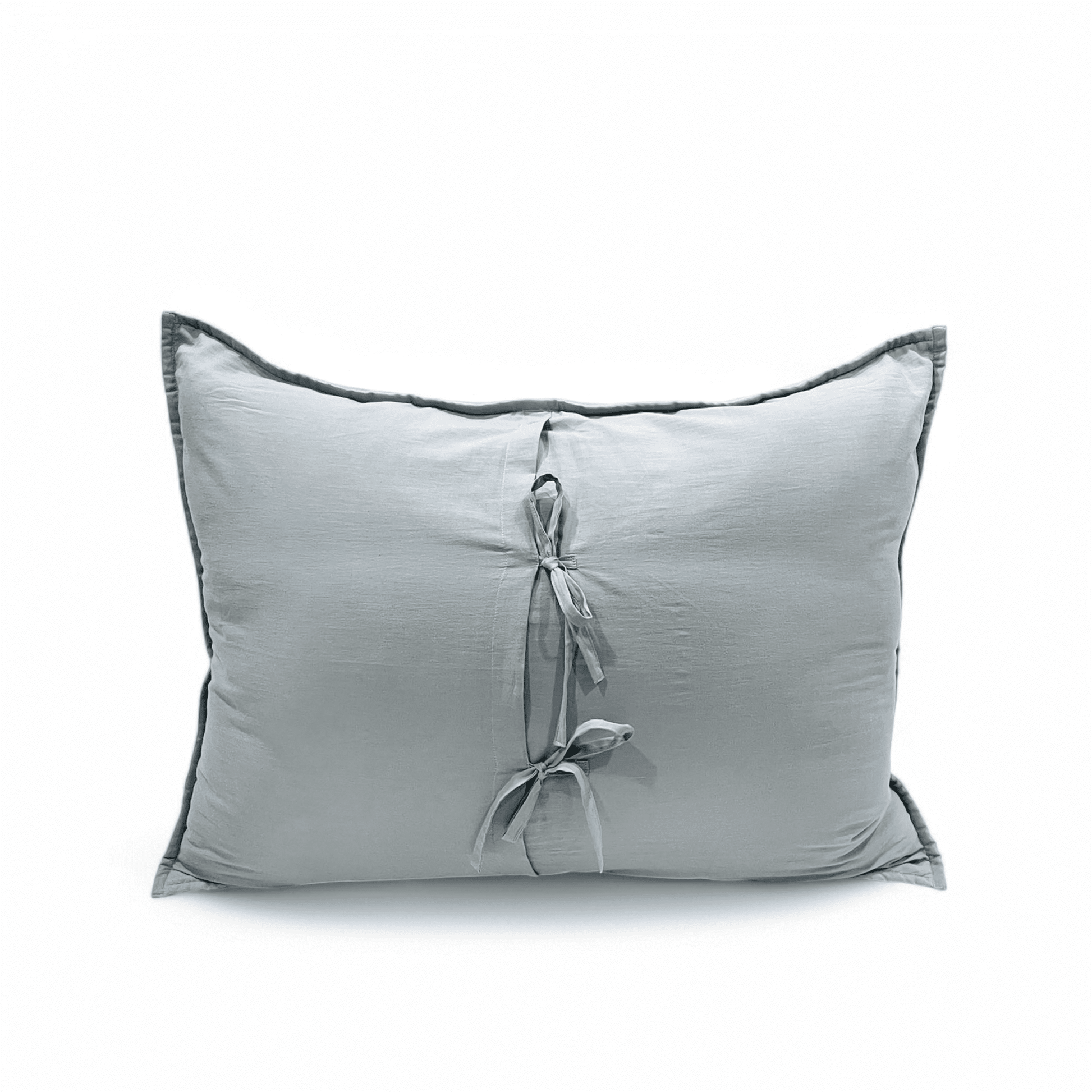 DUCK EGG colour Kantha cotton Quilted pillow cases, Sizes available
