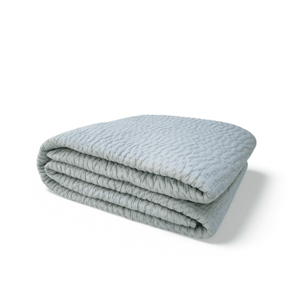 DUCK EGG colour Kantha cotton Quilt, Sizes available