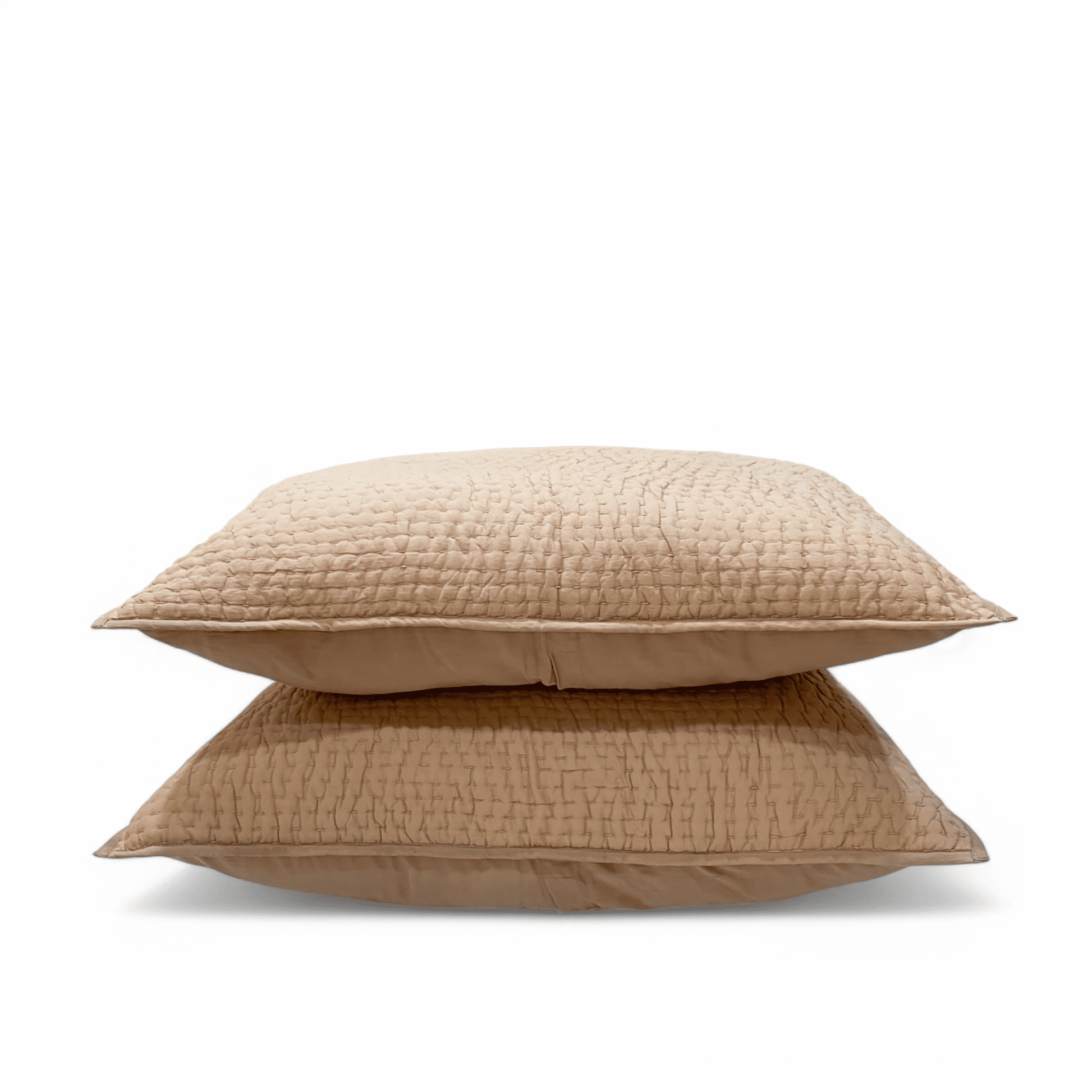 FAWN / BEIGE colour kantha Quilted bed sets, Sizes available
