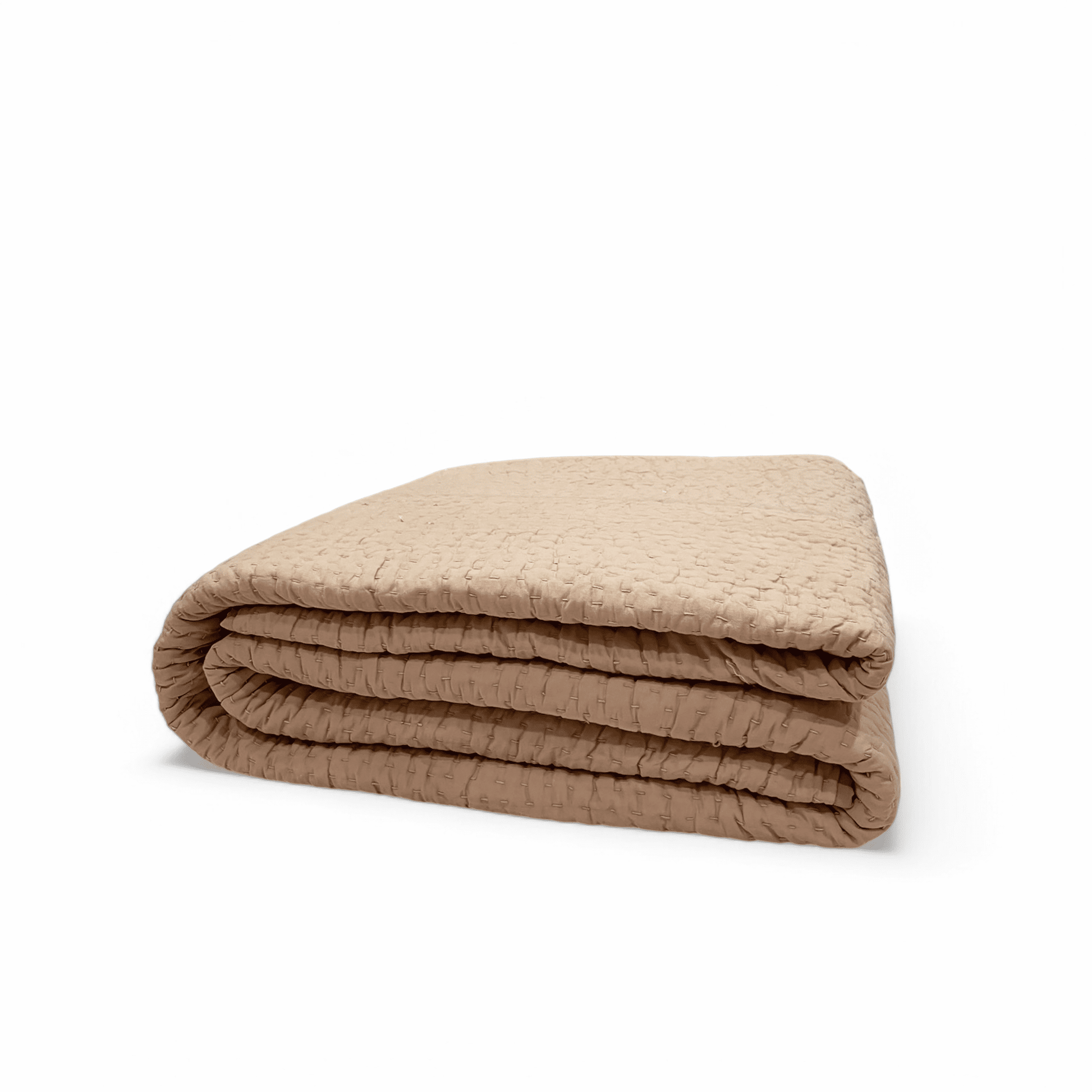 FAWN / BEIGE colour kantha Quilted bed sets, Sizes available