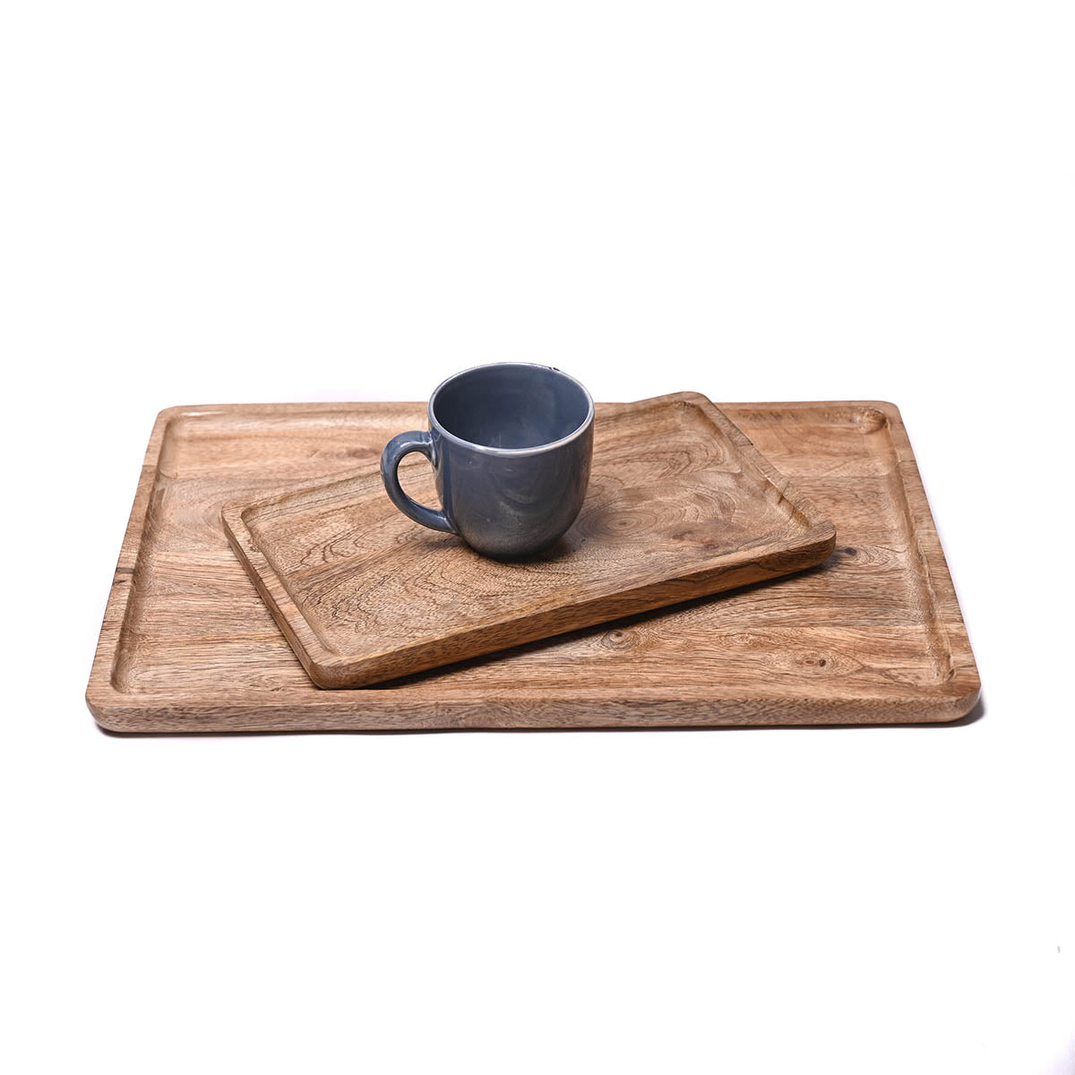 Wooden tray, round edged rustic serving tray, farmhouse decor, 6X10 inches