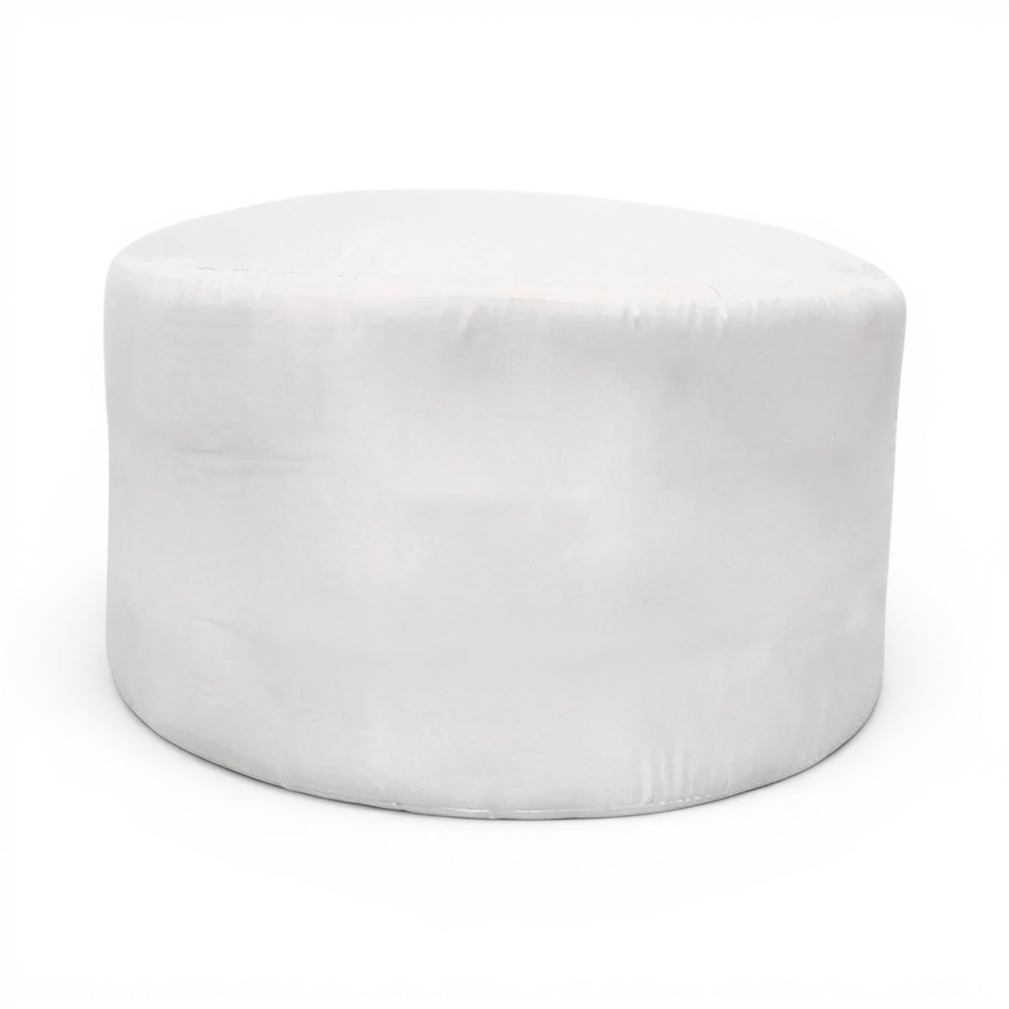 Round Pouf Insert | Foam Filled | 12×22 Inches