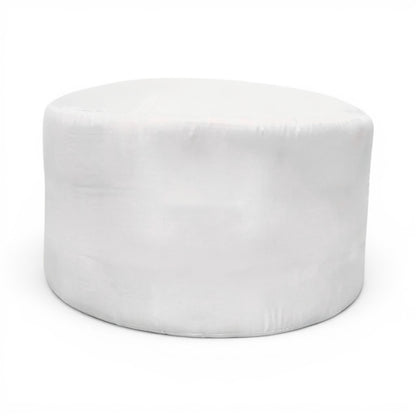Round Pouf Insert | Foam Filled | 12×22 Inches