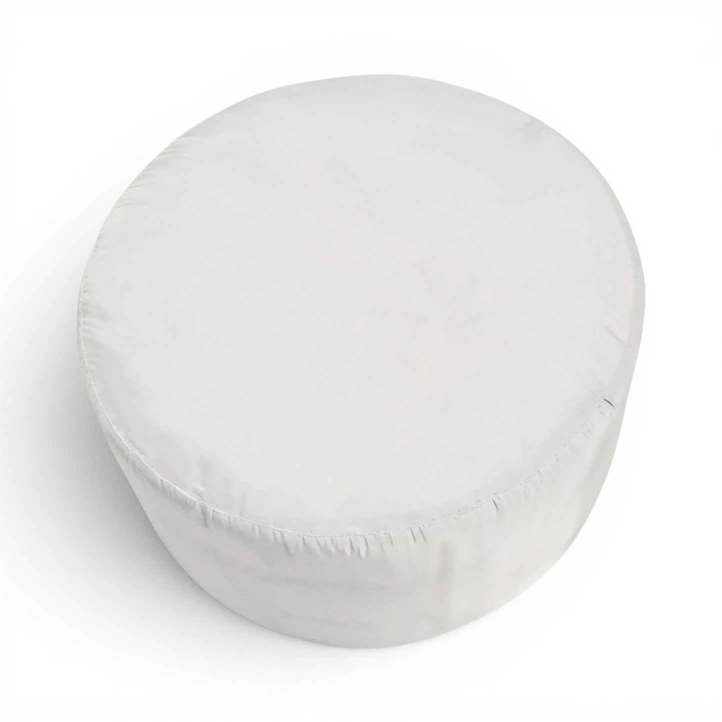 Round Pouf Insert | Foam Filled | 12×22 Inches