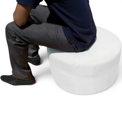 Round Pouf Insert | Foam Filled | 12×22 Inches