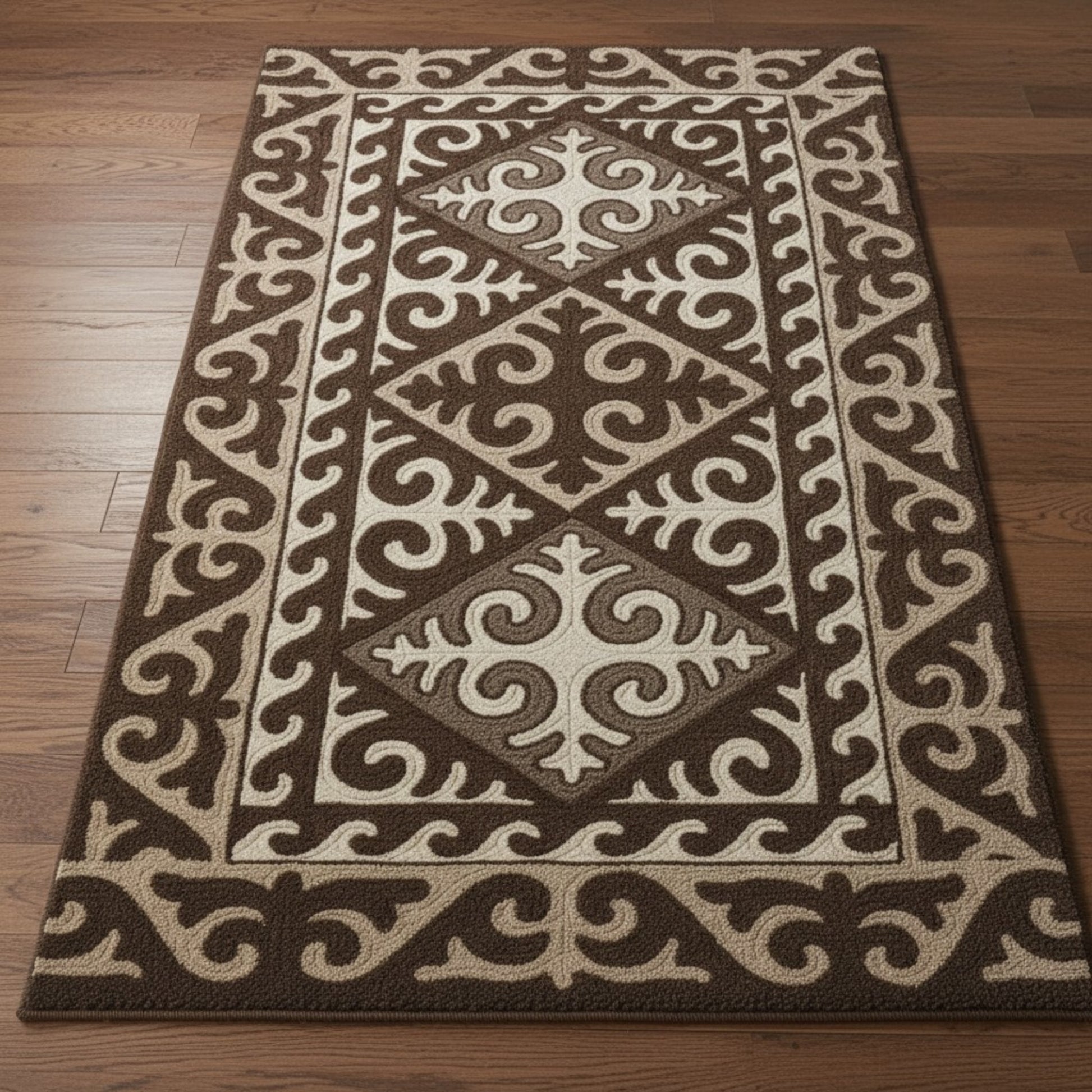 Shyrdak Hand Tufted Wool Viscose Blend Carpet - Vliving