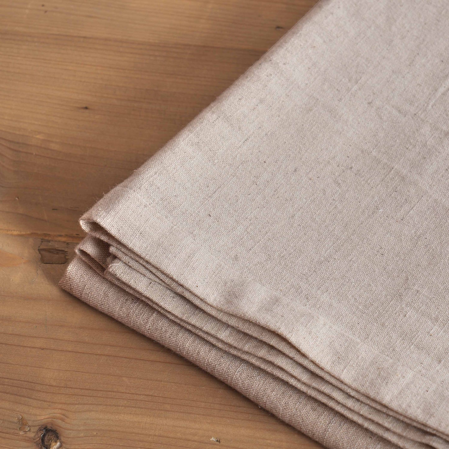 PURE ELEMENTS - Cotton Flex Light Beige Table Cloth – Linen Look | 2 Sizes