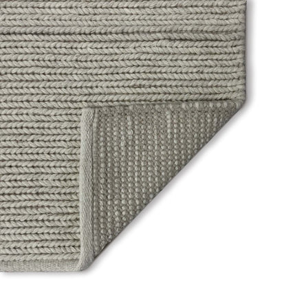 Sandstone Grey colour Braided wool rug, Sizes available