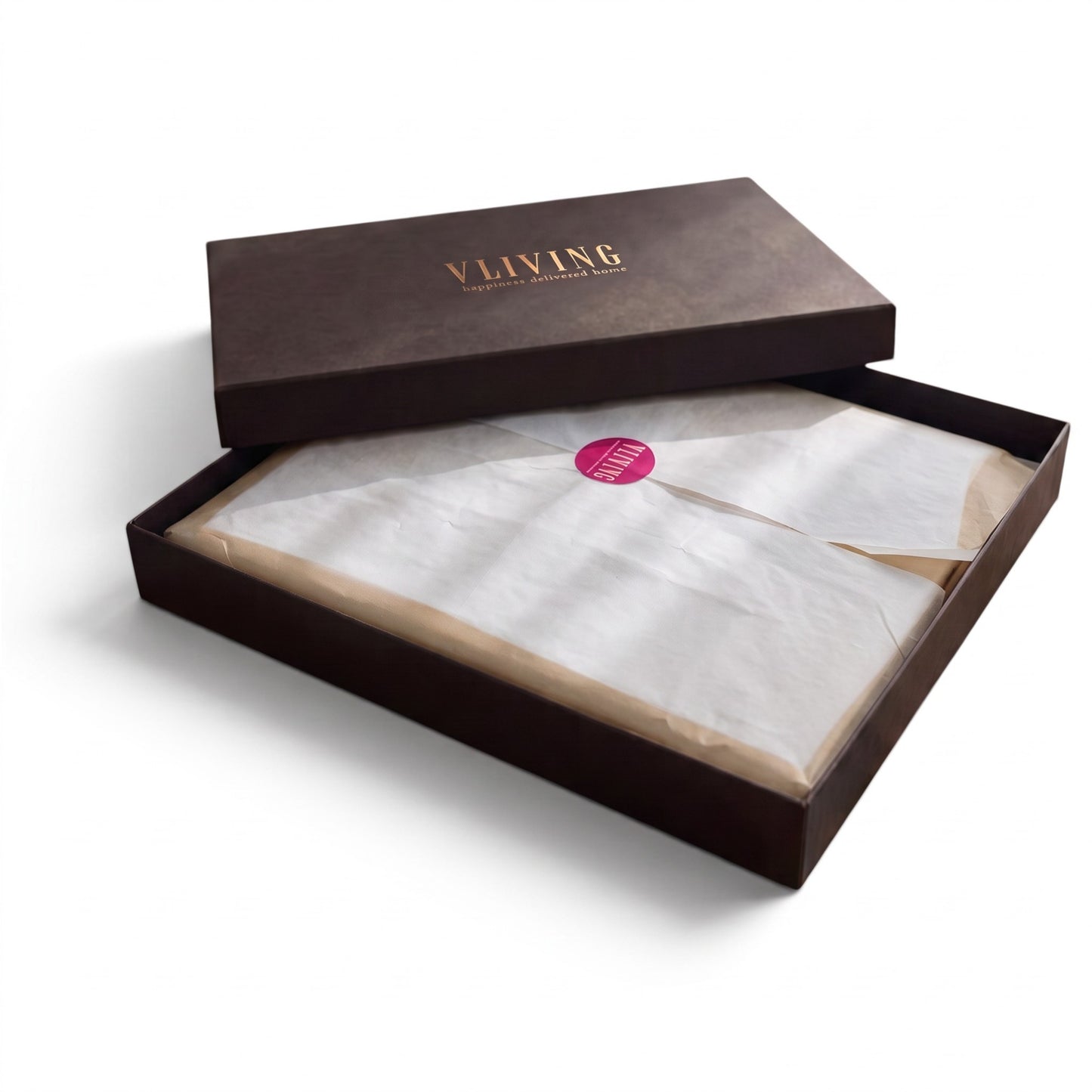 Beige 300TC Cotton Satin Sheet Set — Premium Gift Box | VLiving