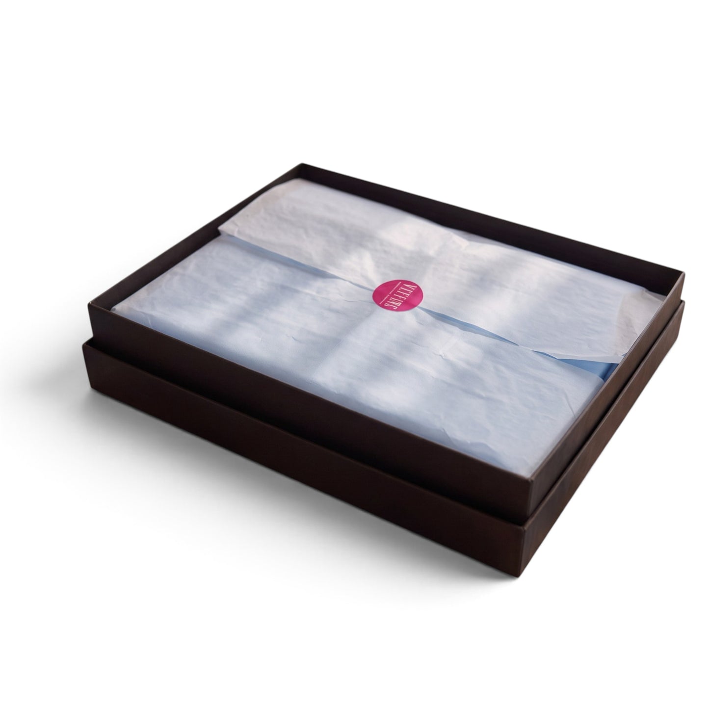 Sky Blue 300TC Cotton Satin Sheet Set — Premium Gift Box | VLiving