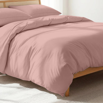 OLD ROSE - 300TC Duvet cover, premium cotton satin