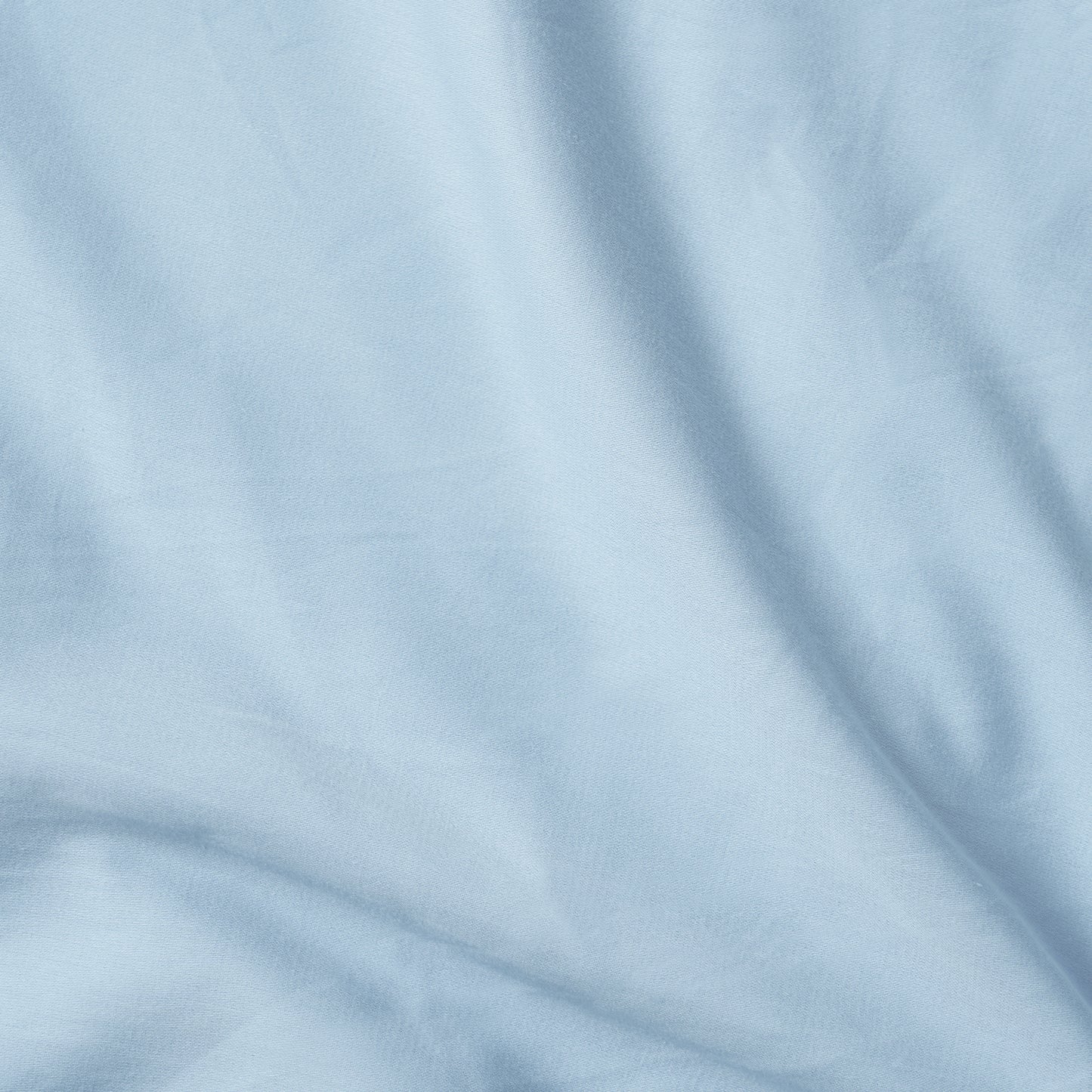 SKY BLUE 300TC flat sheet set, premium pure cotton satin - Vliving