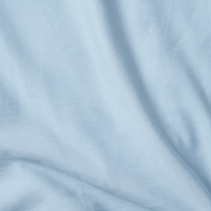 SKY BLUE 300TC flat sheet set, premium pure cotton satin - Vliving