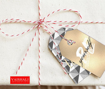 Valentine Gift Tags, Geometrical, Digital Print Download