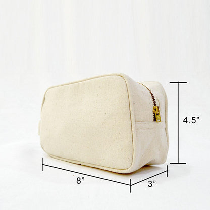 Home Essentials - Cotton canvas Toiletry bag