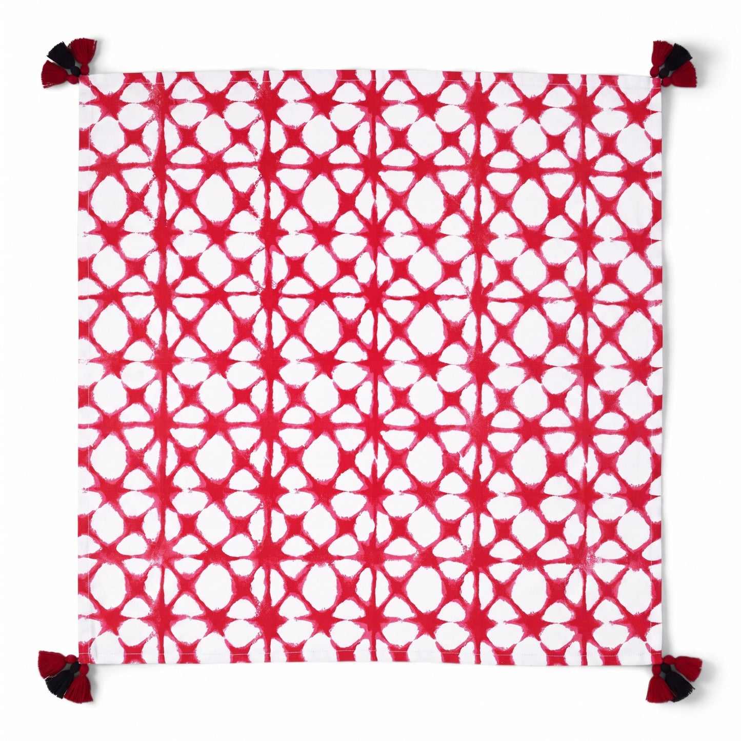 Prism Red Tie Dye Cotton Table Napkin | 18 × 18 inches | Set of 4 or 6