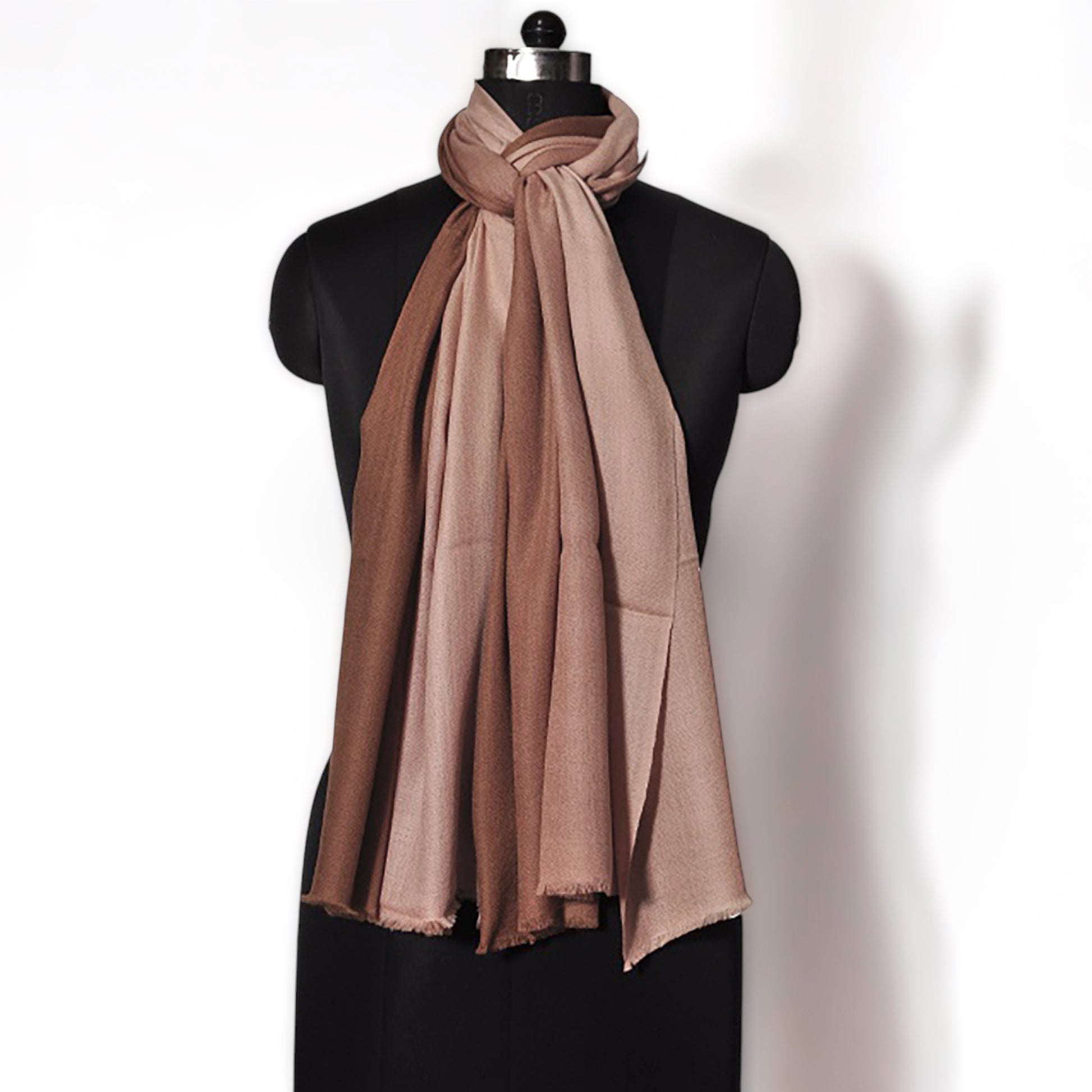 Ombre Scarf - reversible in Fine Wool Blend in Three Colour Options - Vliving