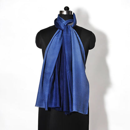 Ombre Scarf - reversible in Fine Wool Blend in Three Colour Options - Vliving