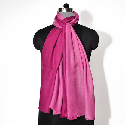 Ombre Scarf - reversible in Fine Wool Blend in Three Colour Options - Vliving