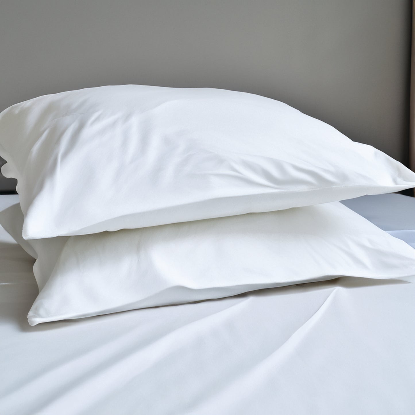 600TC white premium cotton pillow cases - sold in pairs