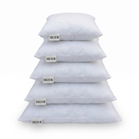 Square Pillow Insert – Polyfibre Filling | Polypropylene Cover | 5 Sizes