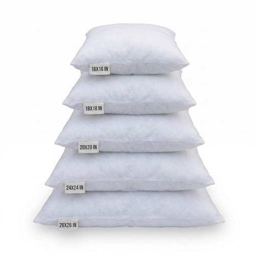 Square Pillow Insert – Polyfibre Filling | Polypropylene Cover | 5 Sizes