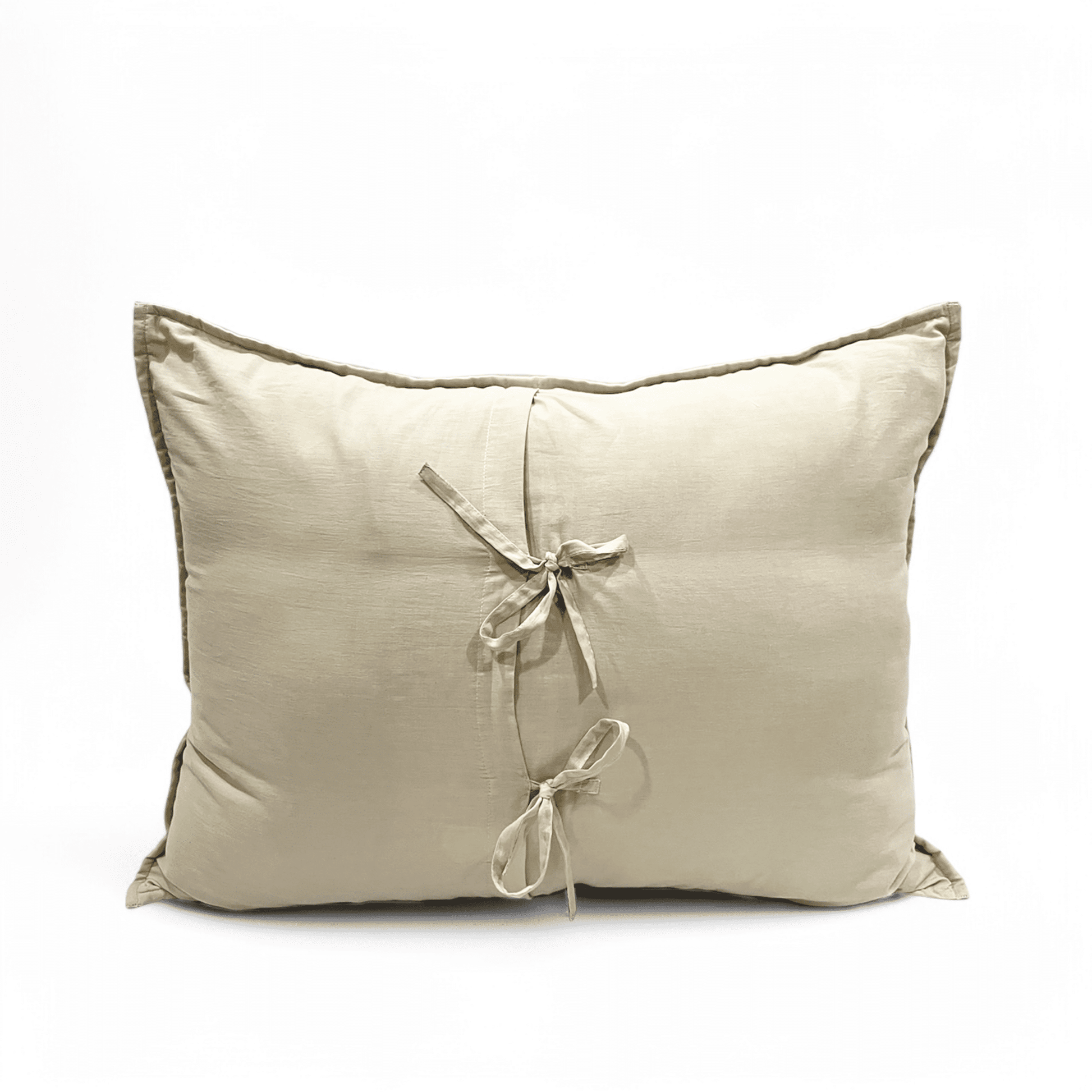 SANDSTONE colour handmade Kantha cotton Quilted pillow cases, Sizes available