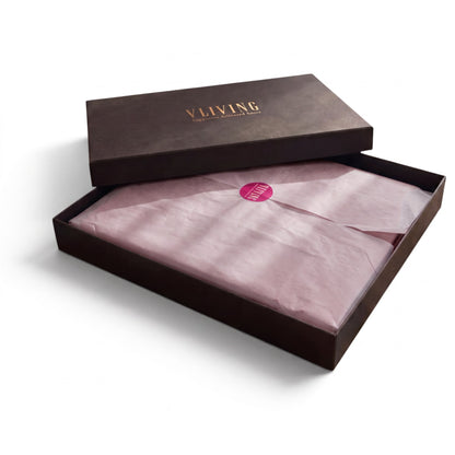 Old Rose 300TC Cotton Satin Sheet Set — Premium Gift Box | VLiving