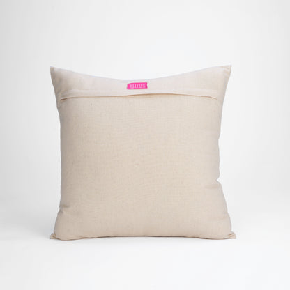 AMOUR - Solid Beige Linen Pillow cover with pin tucks, sizes available