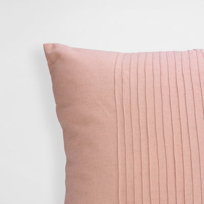 AMOUR - Solid Blush Linen Pillow cover with pin tucks, sizes available